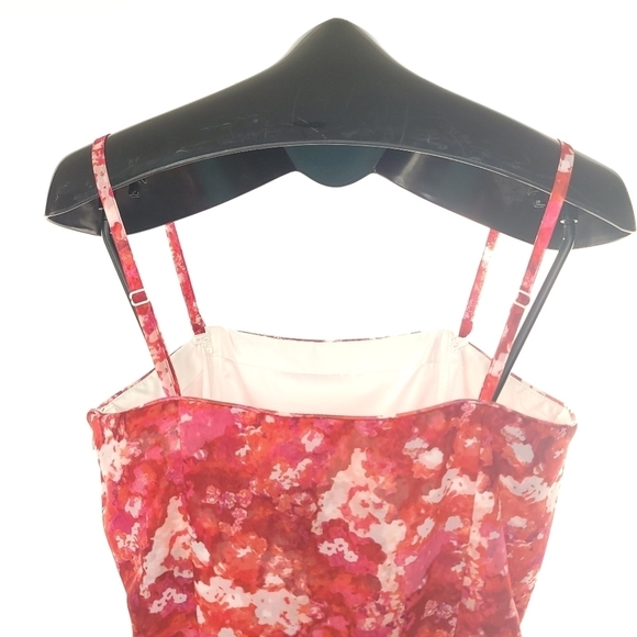 White House Black Market Formal Layered Ruffle Strap/less Dress - Picture 6 of 12